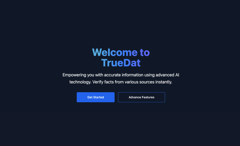 TrueDat: AI Fact Checker